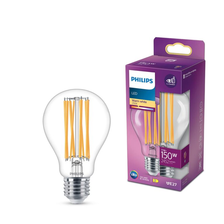 Philips LED Filamento E27 equivalente 150W, Luce Bianca Calda