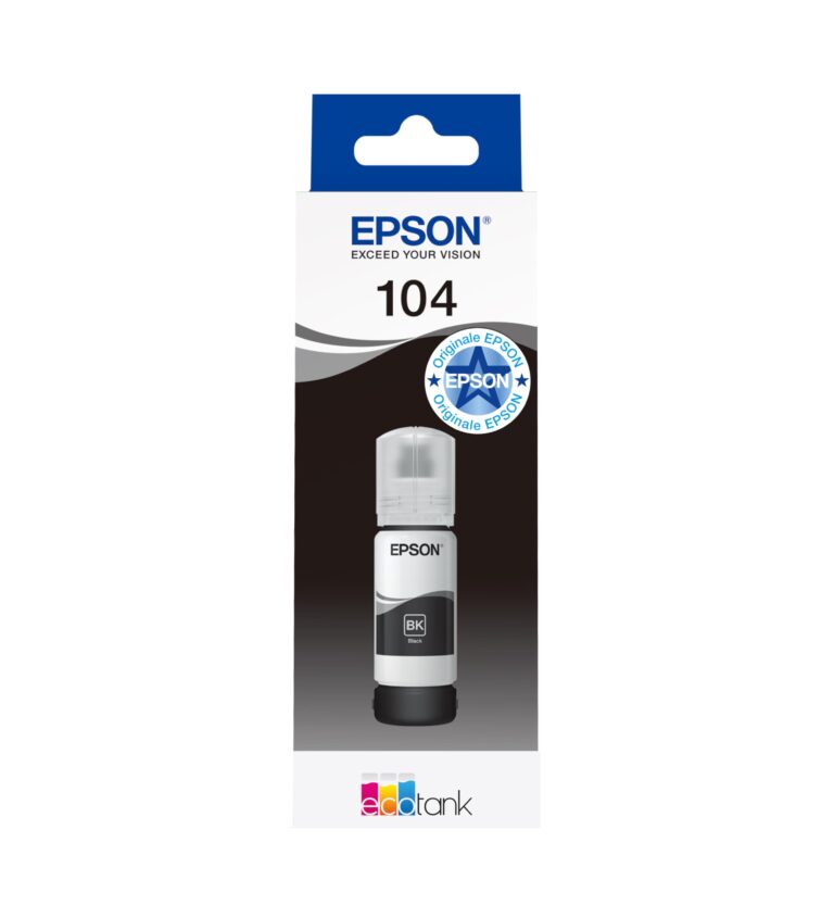 Epson EcoTank 104 Flacone Inchiostro Nero ad Alto Rendimento