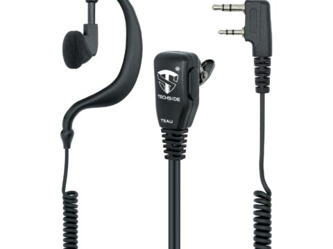 TECHSIDE Microfono Auricolare 2 Pin Kenwood per Ricetrasmittenti