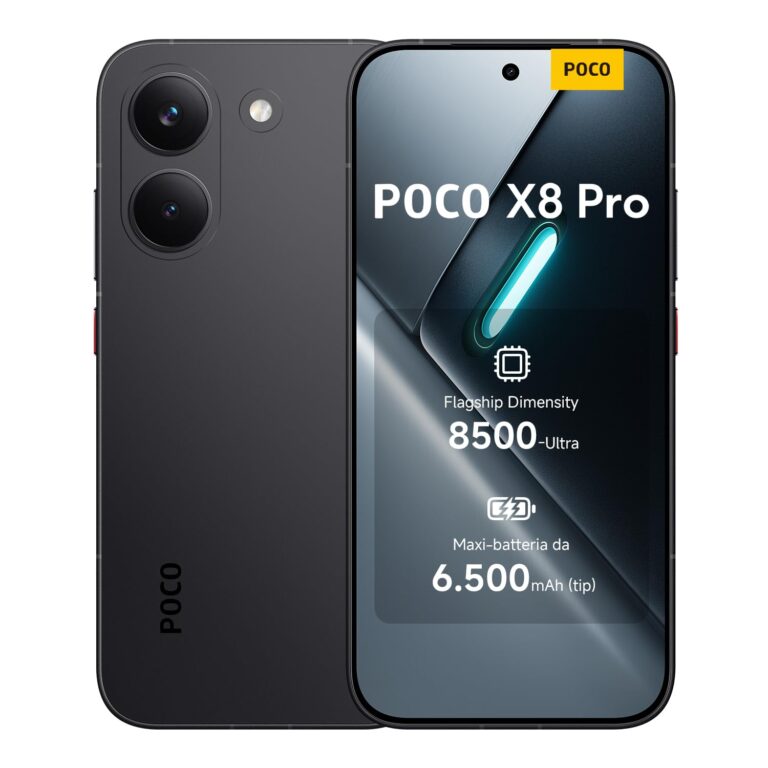 POCO X8 Pro, Smartphone 8+256GB, Dimensity 8500-Ultra, Batteria 6500mAh (typ), Display AMOLED ultra luminoso, Fotocamera 5...