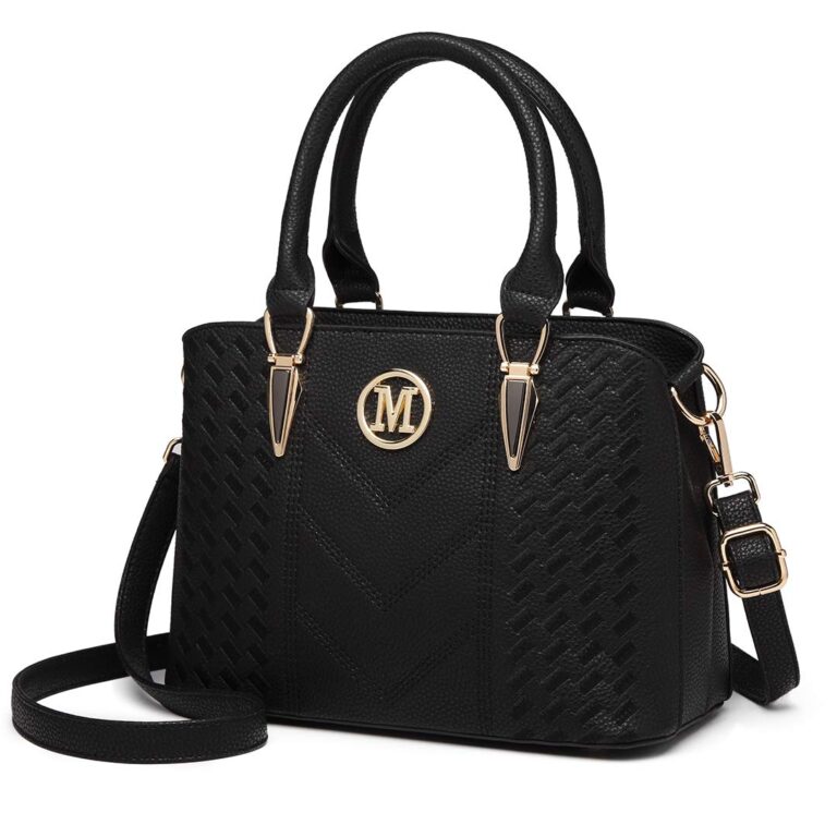 Miss Lulu Borsa Mano Donna Elegante in PU con Molte Tasche