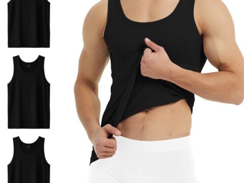 YouShow canottiera uomo 100% cotone pacco da 3 o 5 pezzi