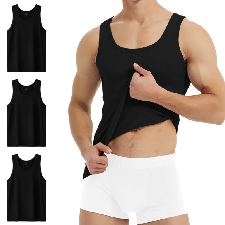 YouShow canottiera uomo 100% cotone pacco da 3 o 5 pezzi