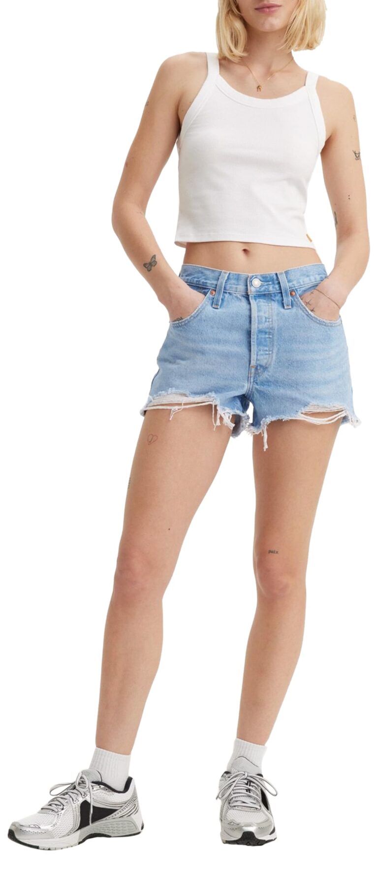 Levi's 501 Original Pantaloncini di Jeans Donna
