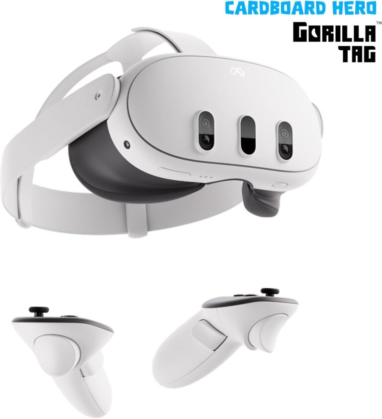 Meta Quest 3 512 GB, il Quest più potente - Le esperienze in realtà mista definitive - Bundle Cardboard Hero di Gorilla Ta...