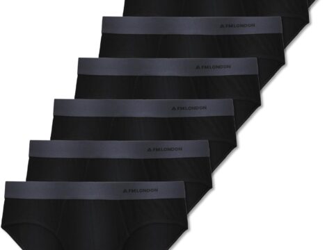 FM London Slip Uomo Essentials Pack 7 – Cotone, Senza Etichetta