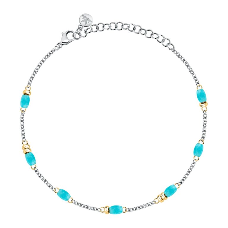 MORELLATO Cavigliera donna acciaio e agata colorata SAXQ19