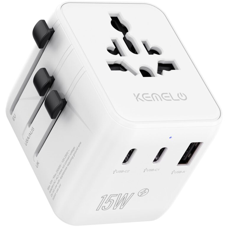 Adattatore Universale da Viaggio 5 in 1 con 2 USB-C e USB-A
