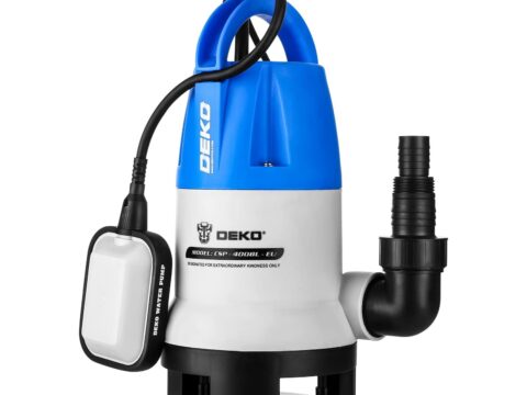 DEKO Pompa Sommergibile 400W per Acqua Pulita e Sporca 8000 L/H