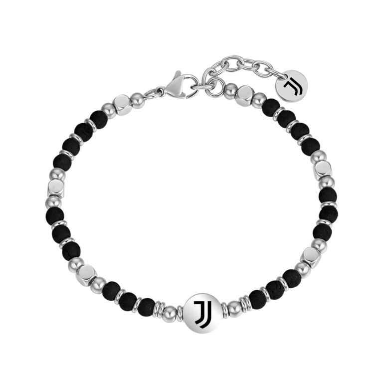 Clondo Bracciale Uomo Donna Juventus in Acciaio – Collezione Ufficiale Calcio – Accessorio Elegante e Sportivo con Logo – ...