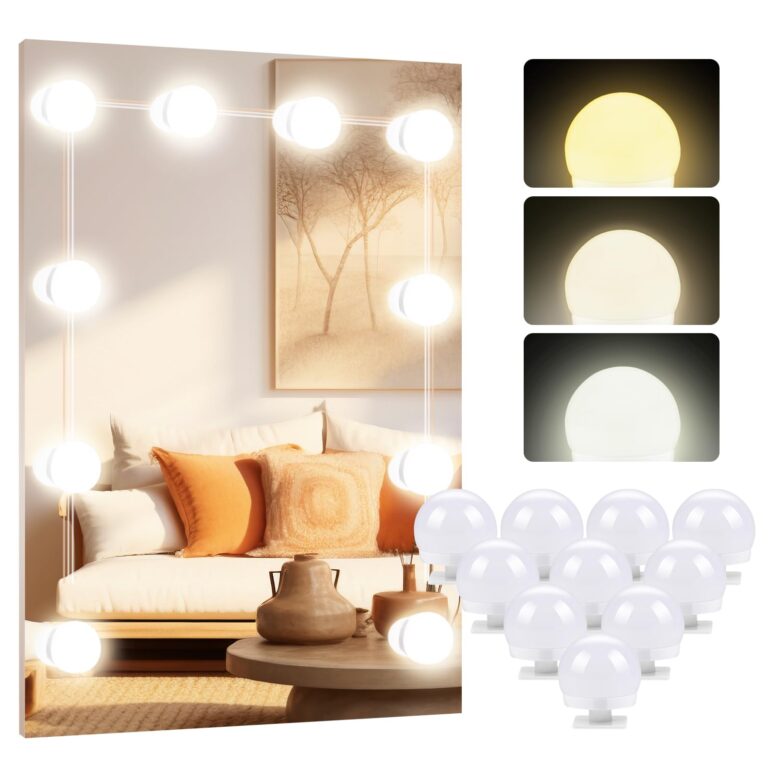 OSDUE Luci LED Specchio Trucco USB Hollywood – 10 Lampadine Dimmerabili