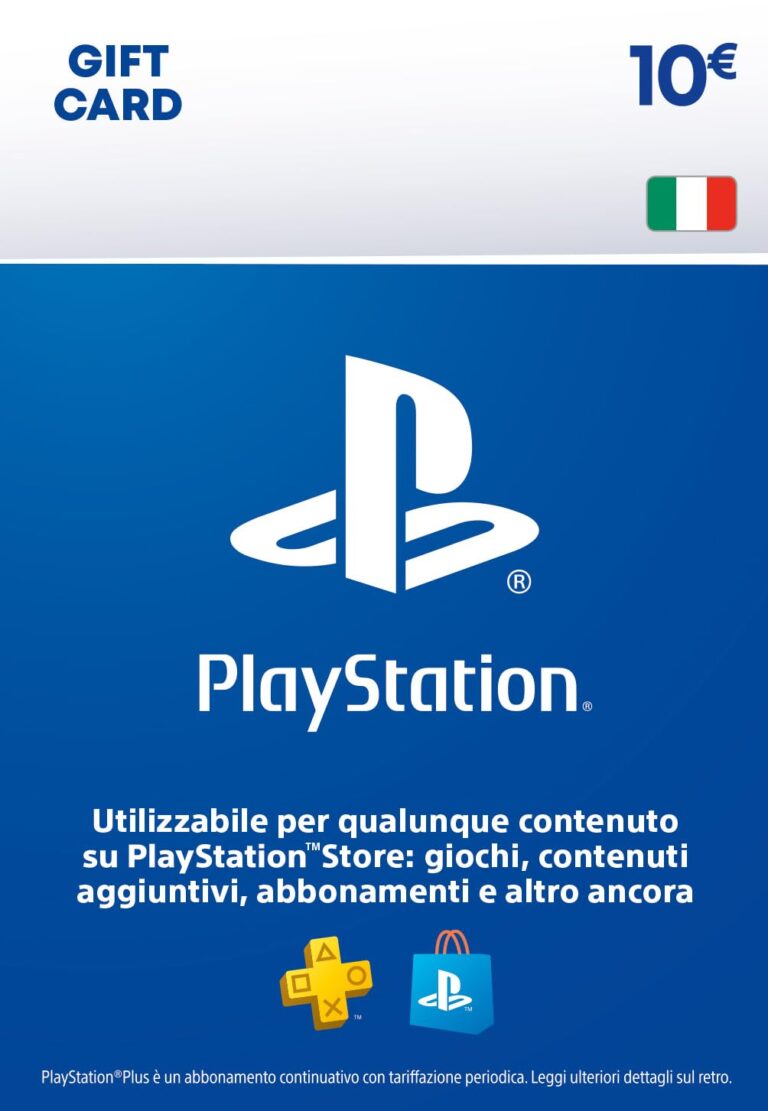 PlayStation Store Gift Card 10€ per PS Plus - Account italiano (via email)