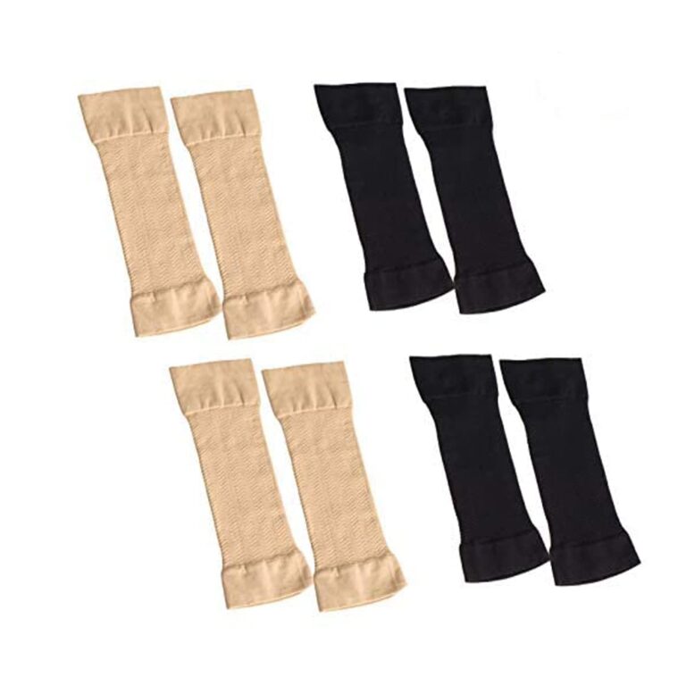 XLKJ 4 paia di maniche a compressione braccio elastiche da donna