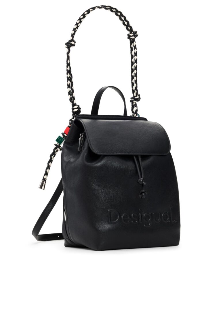 Desigual zaino Half Logo Luena nero per il tempo libero