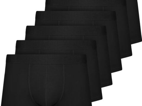 QINCAO Boxer Uomo in Cotone Senza Logo – Confezione da 6