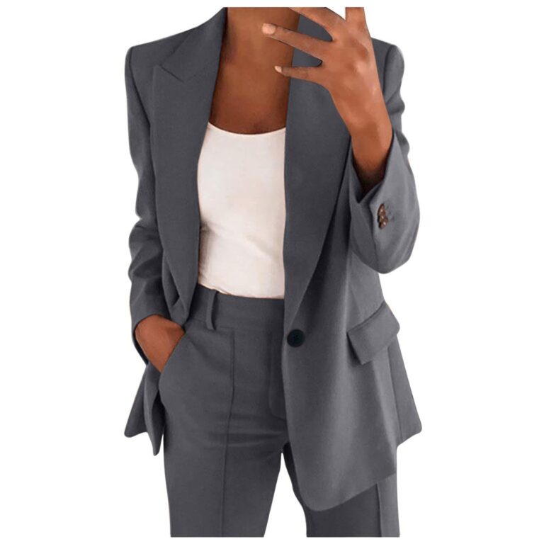 YNRENHNEE Tailleur Donna Curvy, Giacca e Pantaloni da Cerimonia