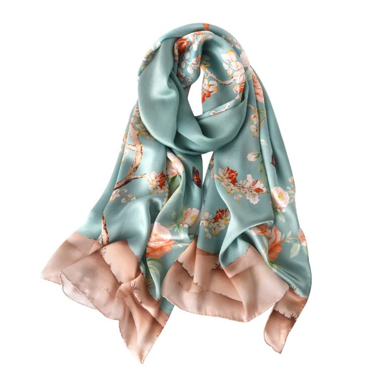 Foulard donna 100% seta, stola elegante leggera da cerimonia