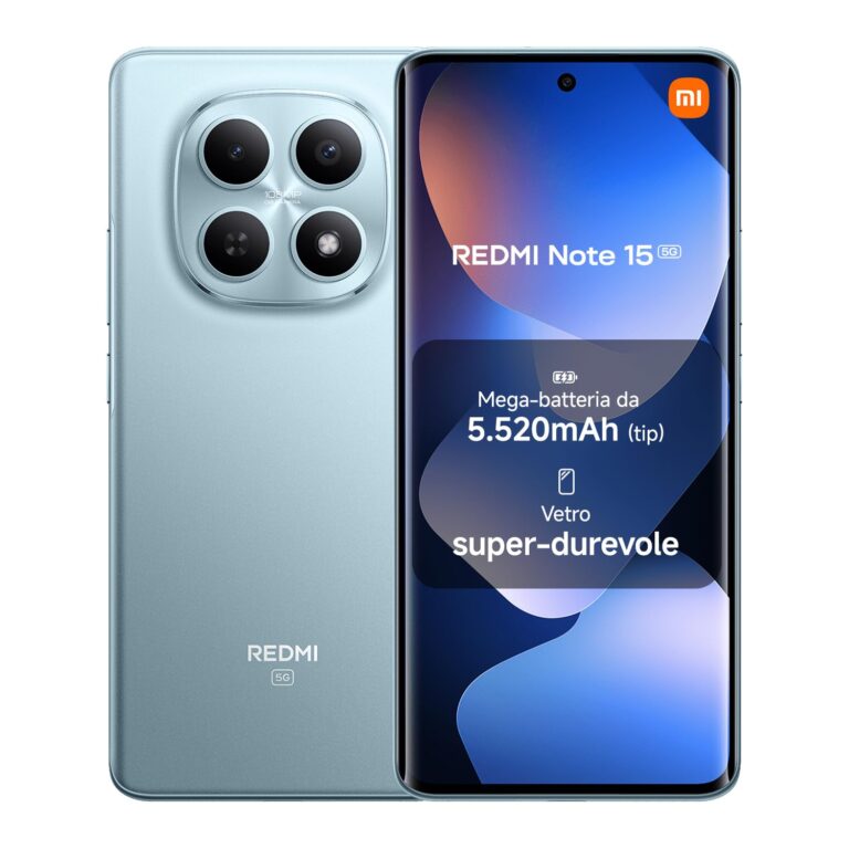 XIAOMI Redmi Note 15 5G, Smartphone 8+256GB, Design ultrasottile, Resistenza IP65, Fotocamera super nitida da 108 MP, Disp...