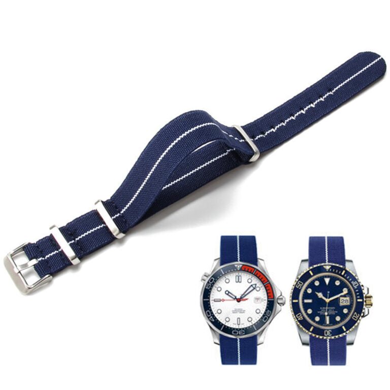 Niziruoup Cinturino Nylon Elastico Stile NATO Militare con Aggancio a Strappo