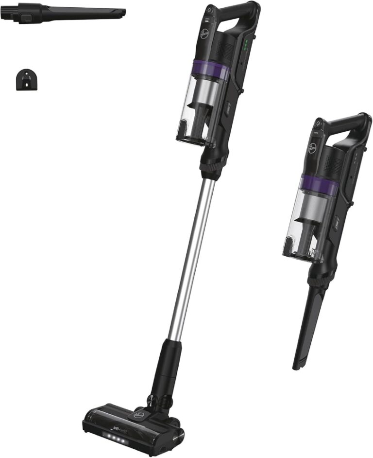 Hoover HF1 MAX Scopa Elettrica Senza Filo, Tecnologia Anti-Twist, Autonomia fino a 50 Minuti, Tubo Flessibile, Luci LED, I...