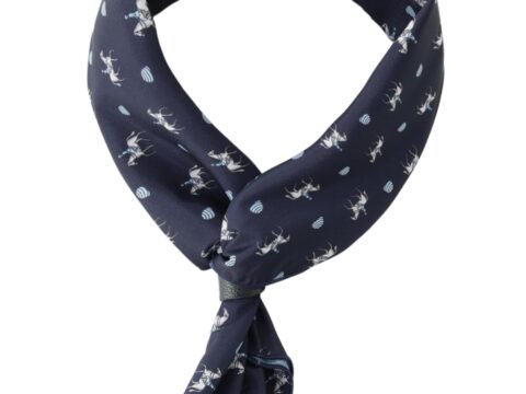 WANYING Foulard Quadrato Uomo con Cinturino in Pelle Vintage