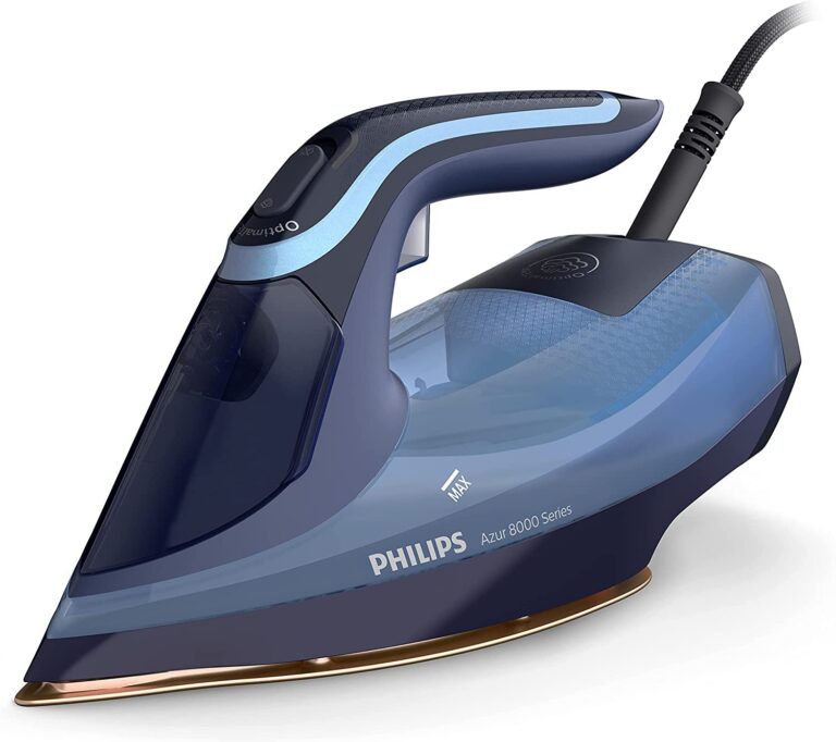 Philips Azur Serie 8000 Ferro A Vapore - 55 g/min Di Vapore Continuo, 240 g Di Colpo Di Vapore, 3000 W, Tecnologia Optimal...
