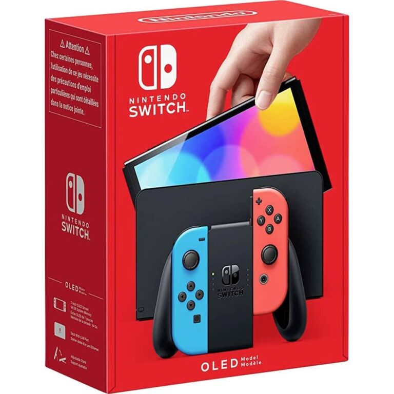 Nintendo Switch OLED Blu/Rosso Neon, schermo 7" 64GB