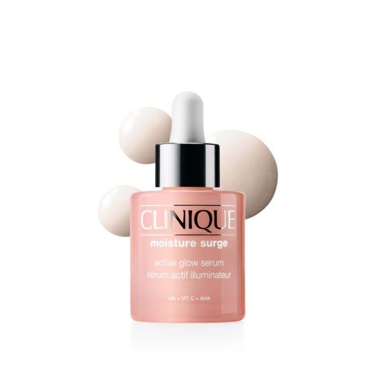 Clinique Moisture Surge Active Glow Serum siero idratante con 5% di acido lattico, vitamina C e acido ialuronico | Idratante, leggero e oil-free, 30 ml