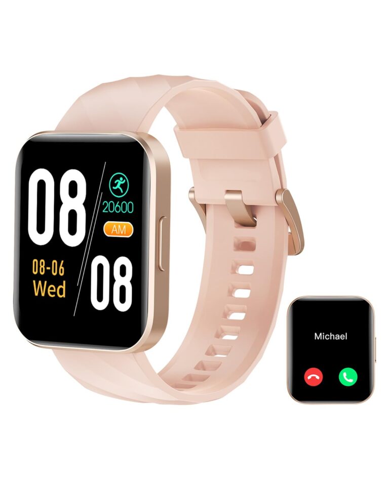 RUIMEN Smartwatch Donna Chiamate e Whatsapp Smart Watch con Saturimetro Contapassi Cardiofrequenzimetro Fitness Tracker Ci...