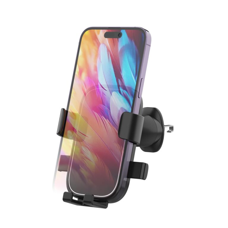 GRIFEMA Porta Cellulare Auto Bocchetta Aria con Bloccaggio Automatico