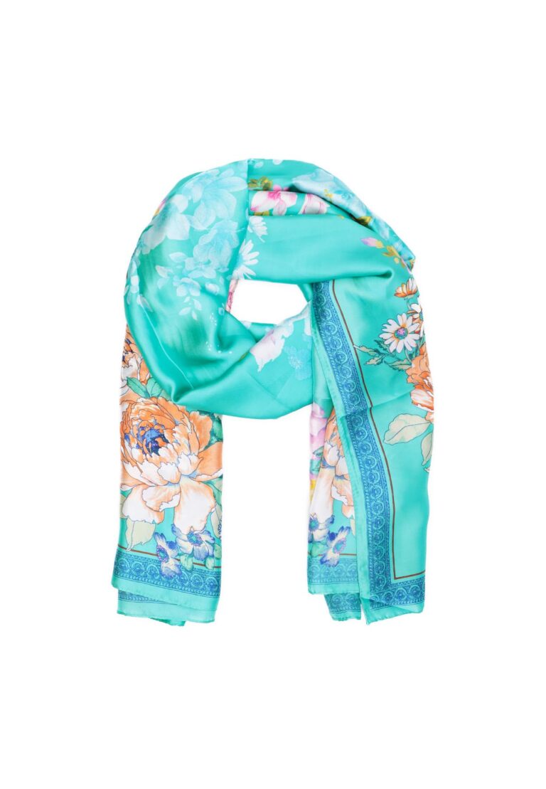 QUEEN HELENA Foulard effetto seta leggero con fantasia elegante SC024