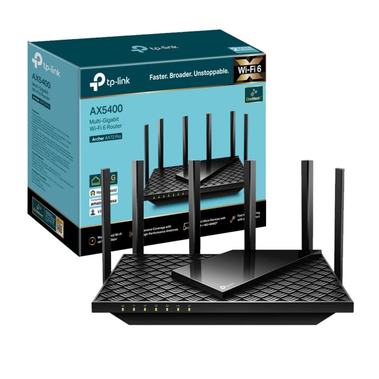 TP-Link Archer AX72 Pro Router AX5400Mbps Wi-Fi 6, 2.5G Porta WAN/LAN, Larghezza di Banda 160MHz, USB 3.0, Streaming 8K, A...