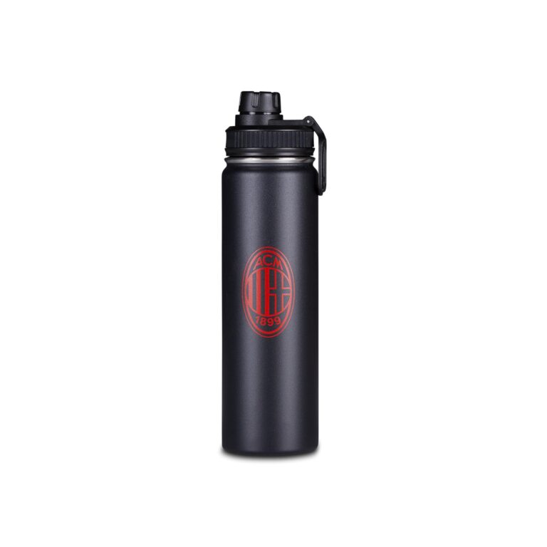 Seven Maxi Borraccia Termica A.C. MILAN - WIN THE GAME, Acciaio Inox, 650 ml, Calcio, Scuola e tempo libero, Per bambini, ...