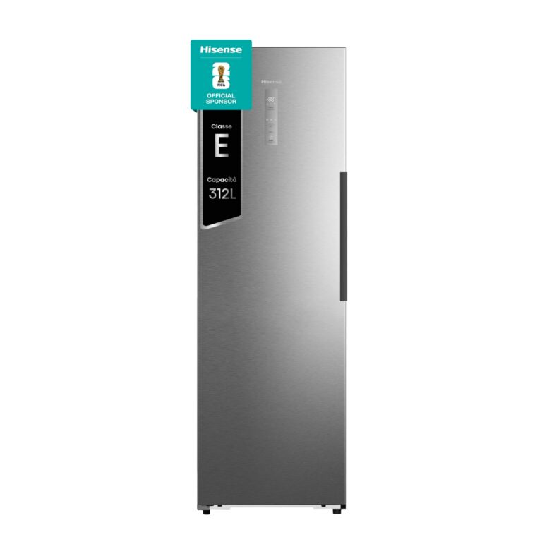 Hisense Freezer Verticale No Frost 312 L Inox Classe E