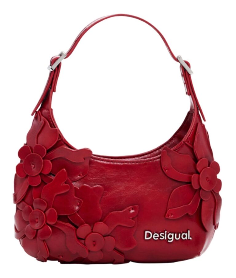 Desigual borsetta borsa a tracolla Reprise Red Valentine Haiti Hand Bag Carmine rosso