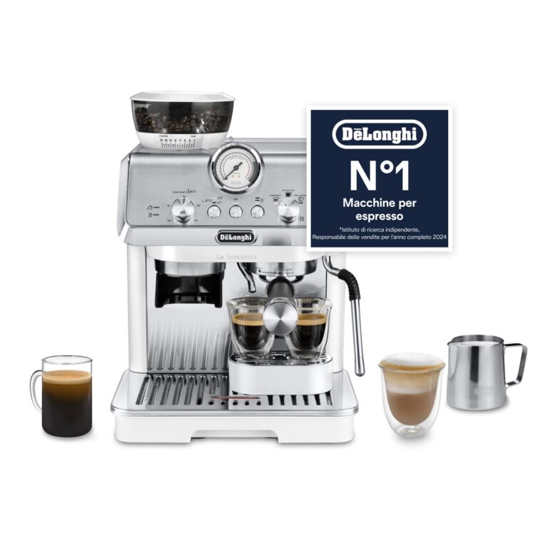 De'Longhi LA SPECIALISTA ARTE EC9155.W Macchina da caffè Manuale, 3 Ricette Preimpostate, Control...