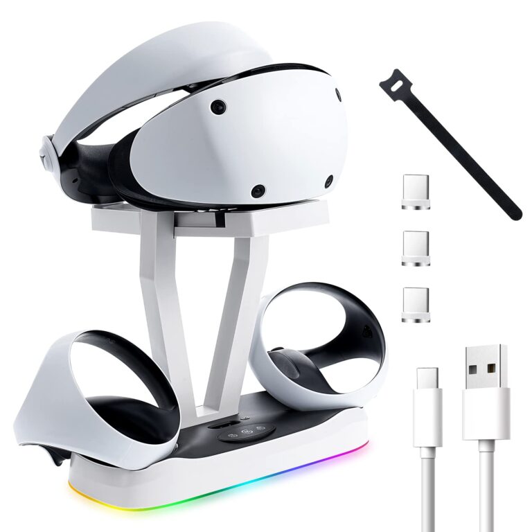Aceshop Base di Ricarica per PS VR2 con luce RGB e indicatore LED