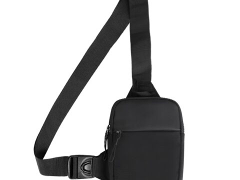 Borsa a Tracolla Uomo Piccolo Zaino Crossbody Nero
