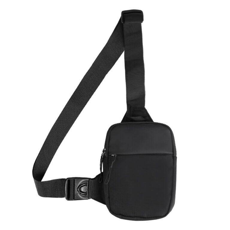 Borsa a Tracolla Uomo Piccolo Zaino Crossbody Nero