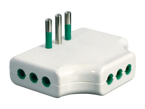 Fanton 82250 Adattatore Triplo Piatto Salvaspazio 10A per prese italiane