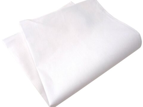TigerTie Fazzoletto da Taschino Bianco Puro 100% Cotone 33×33 cm