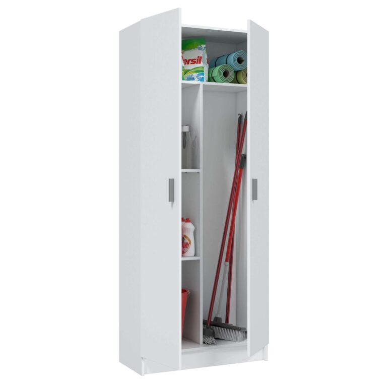 Esidra Habitdesign FOARM7142O Armadio Multiuso, Bianco, 73 x 37 x 180 cm