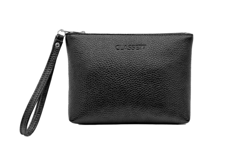 CLASSE77 Pochette a Mano in Vera Pelle con Laccetto da Polso