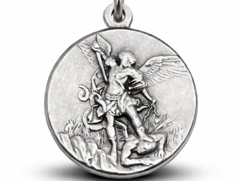 IGJ Medaglia di San Michele Arcangelo in metallo