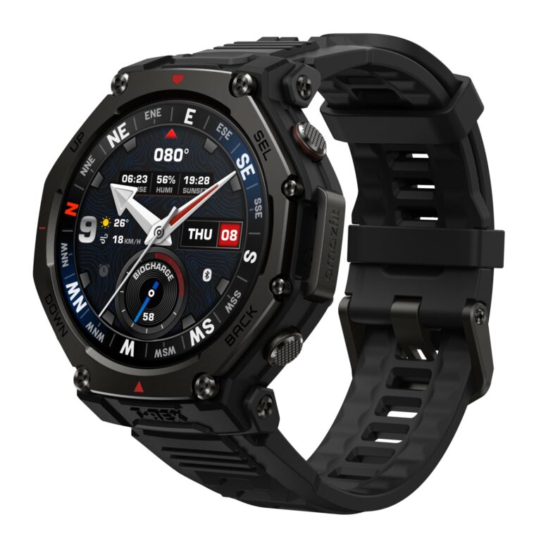 Amazfit T-Rex 3 Pro Smartwatch Outdoor 48mm Display AMOLED in Zaffiro, Ghiera in Titanio, GPS Dua...