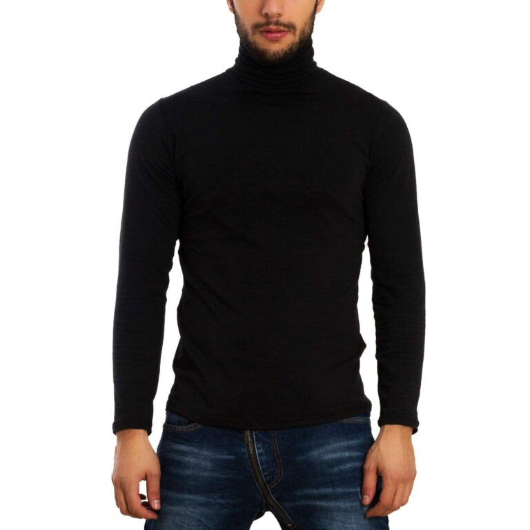 Toocool Dolcevita Uomo Slim Fit Manica Lunga Felpato