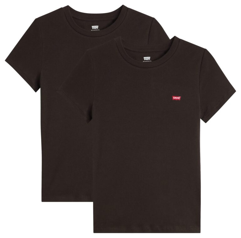 Levi's T-Shirt Donna Scollo a V Perfect Tee (Pacco da 2)