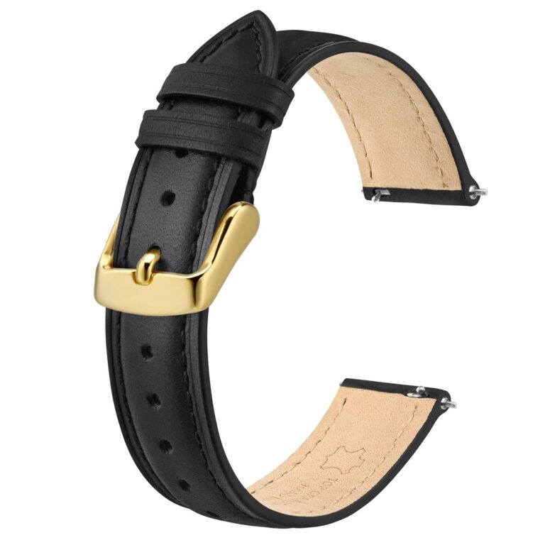 BISONSTRAP Cinturino Elegante in Pelle a Sgancio Rapido