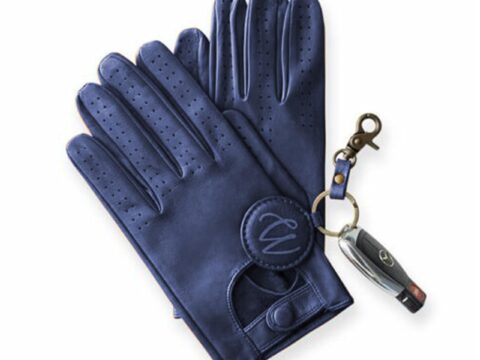 Colourlinx Guanti da guida uomo in pelle di agnello stile vintage