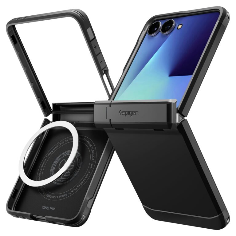 Spigen Cover Tough Armor Pro MagFit Compatibile con Samsung Galaxy Z Flip 7 - Nero